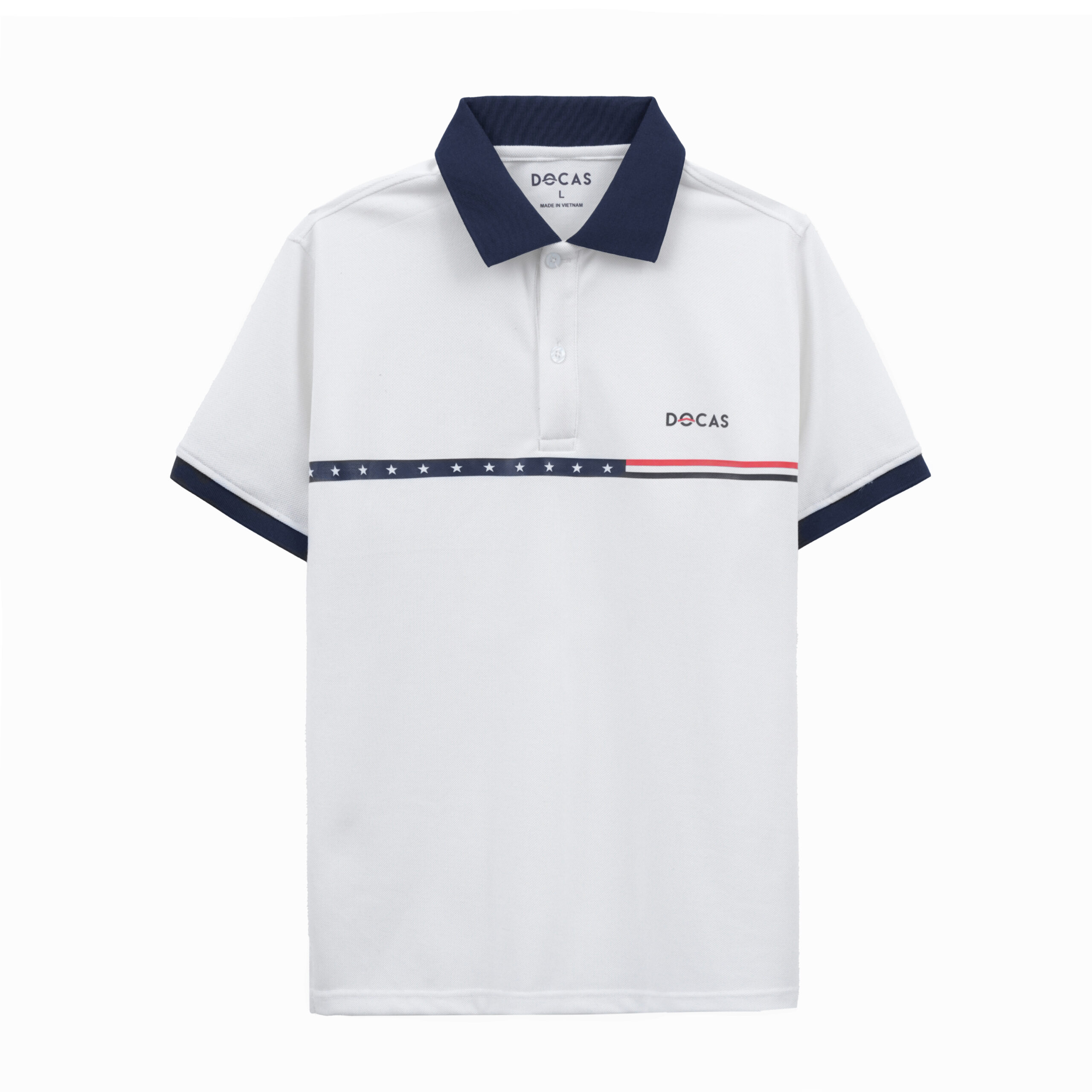 C-01 Áo Polo DOCAS Star Chất Liệu Cotton CMC Form Regular Fit