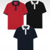 PO2161123 Áo Polo Nam DOCAS Vải Cotton CMC Cổ Phối Phom Regular Fit