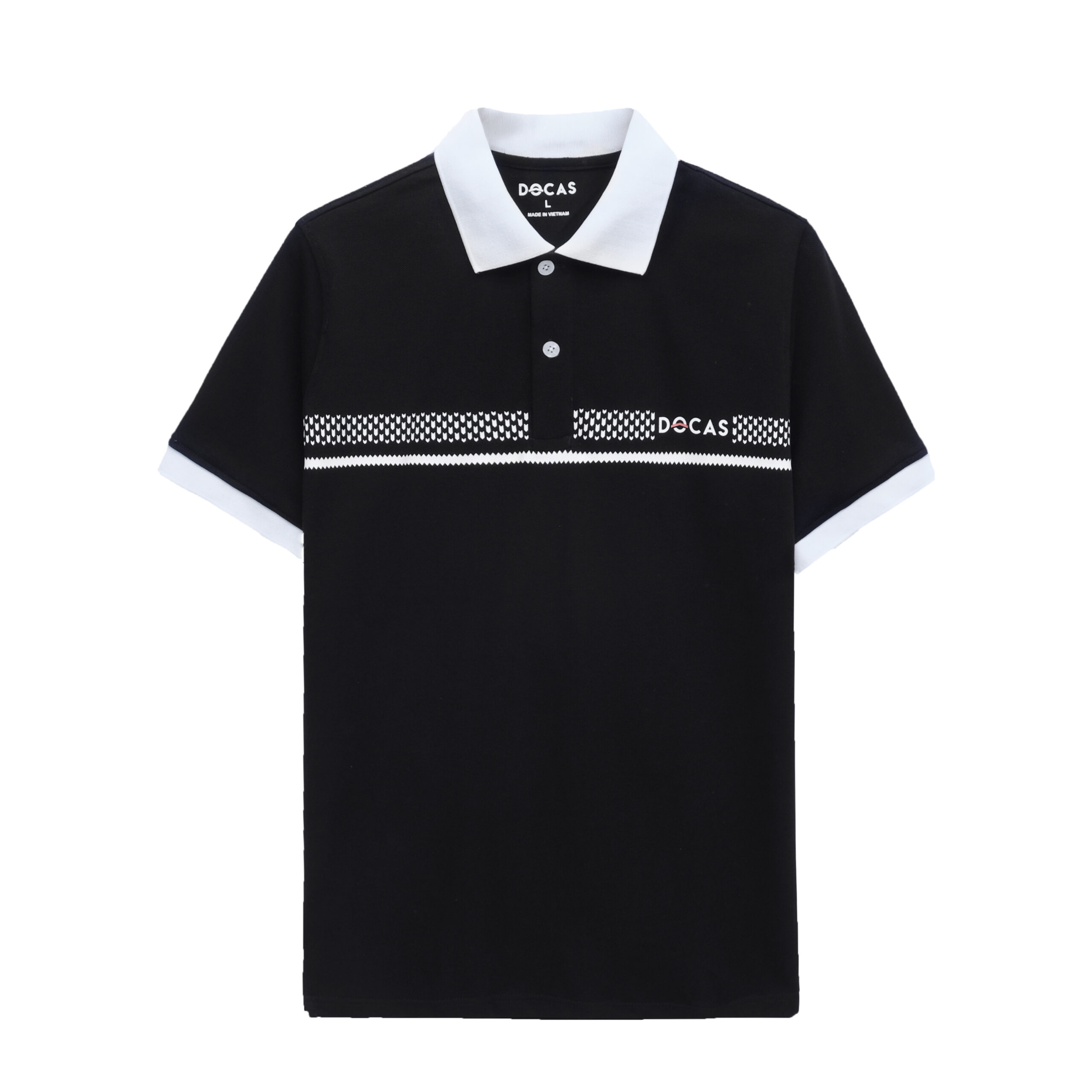 PO251224 Áo Polo Docas Arrow Line Vải Cotton CMC Form Regular Fit