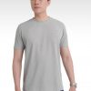 CT407 Áo Thun Cổ Tròn Nam DOCAS Vải Cotton TC Họa Tiết Trơn Phom Relax Fit