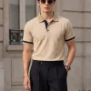 Áo Polo Nam DOCAS Tay Phối Màu Đối Lập Vải Cotton CMC Form Regular Fit DCPO08