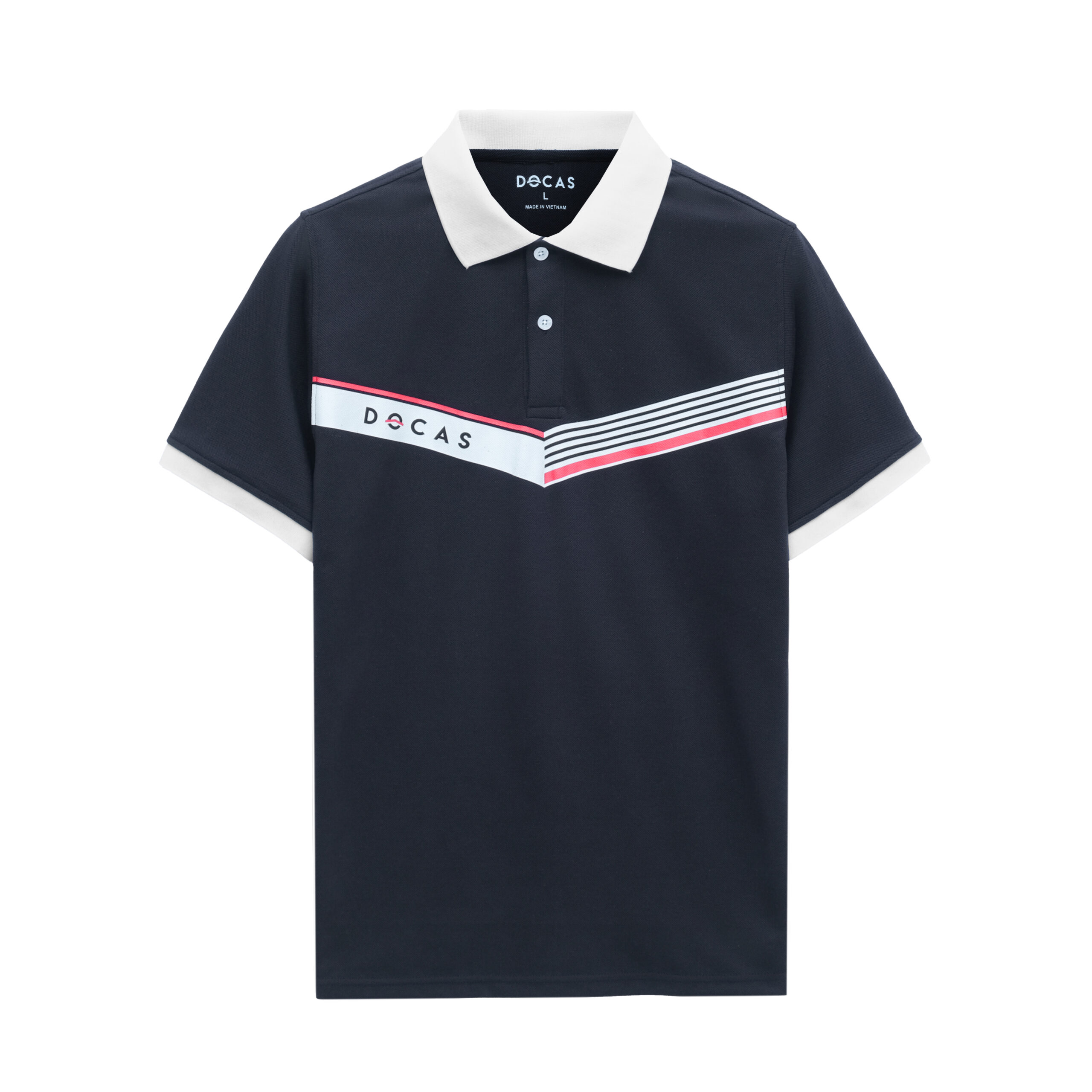PO241224 Áo Polo Docas Racing Line Vải Cotton CMC Form Regular Fit