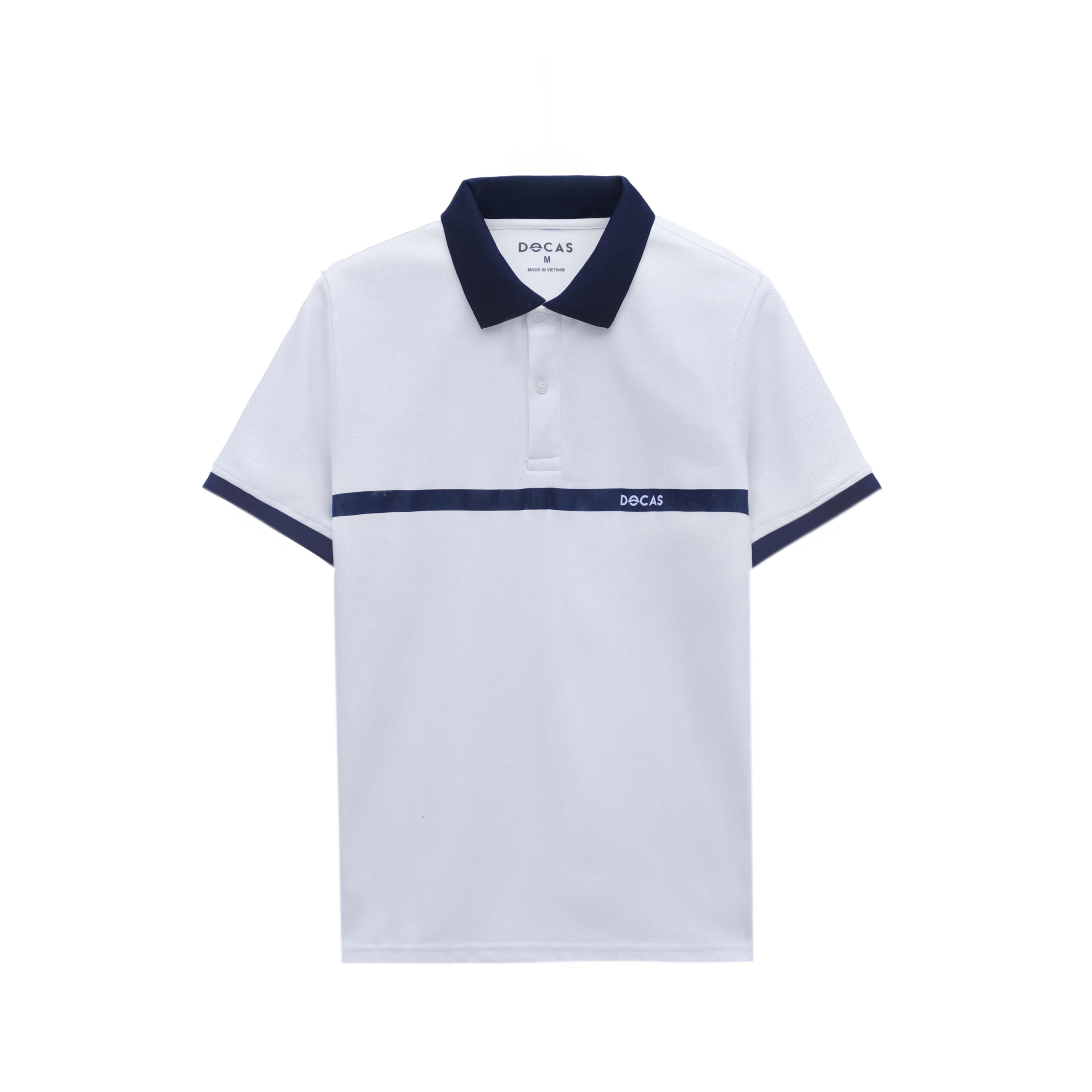 PO181224 Áo Polo Docas Contrast Stripe Vải Cotton CMC Form Regular Fit