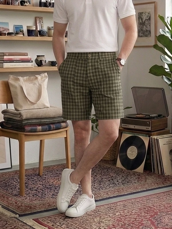 Quần Short Nam DOCAS Túi Hộp Ống Suông Phong Cách Chino DCPT06-01