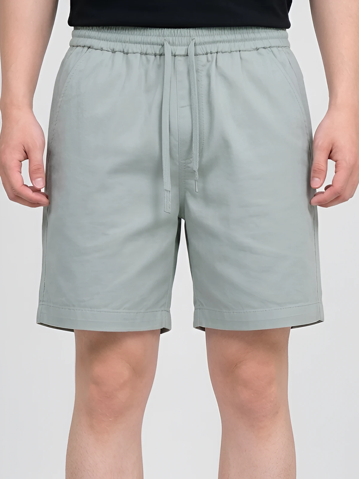Quần Short Nam Vải Kaki DOCAS Lưng Thun Co Giãn Có Dây Rút PT-003Q