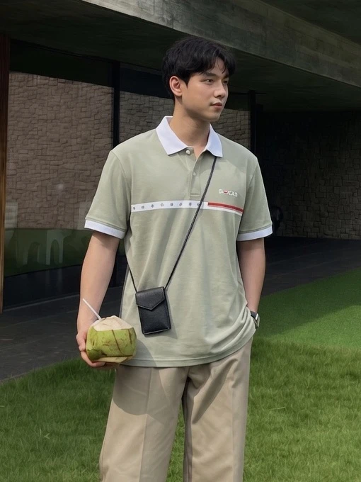 C-01 Áo Polo DOCAS Star Chất Liệu Cotton CMC Form Regular Fit