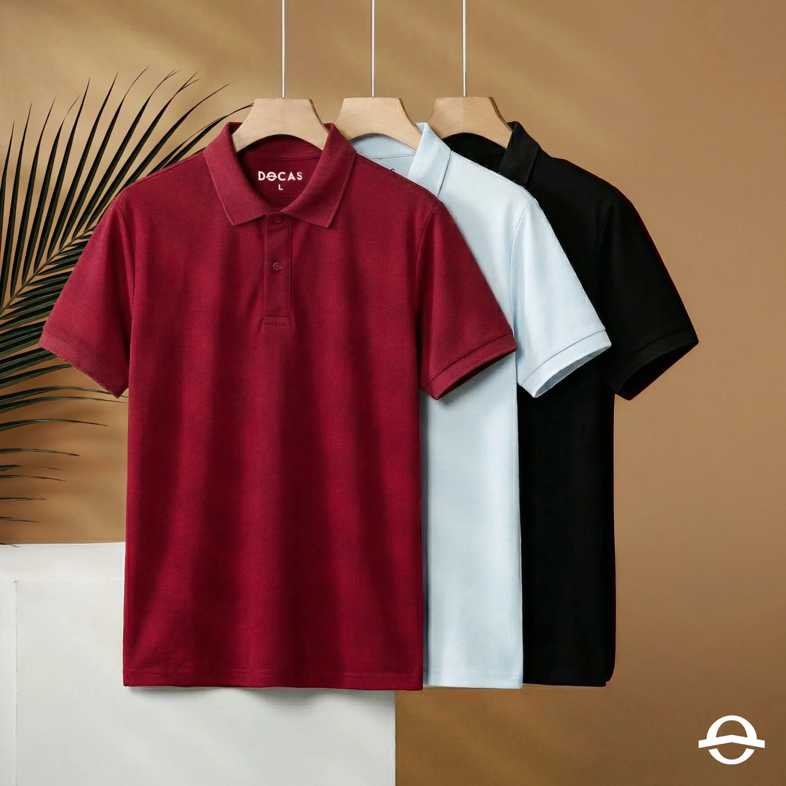 Áo Polo Nam Trơn DOCAS Bảng 23 Màu Vải Cotton CMC Form Regular Fit PLKATP