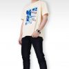 CT415 Áo Thun Cổ Tròn Nam DOCAS Vải Cotton CMC Họa Tiết City Phom Relax Fit