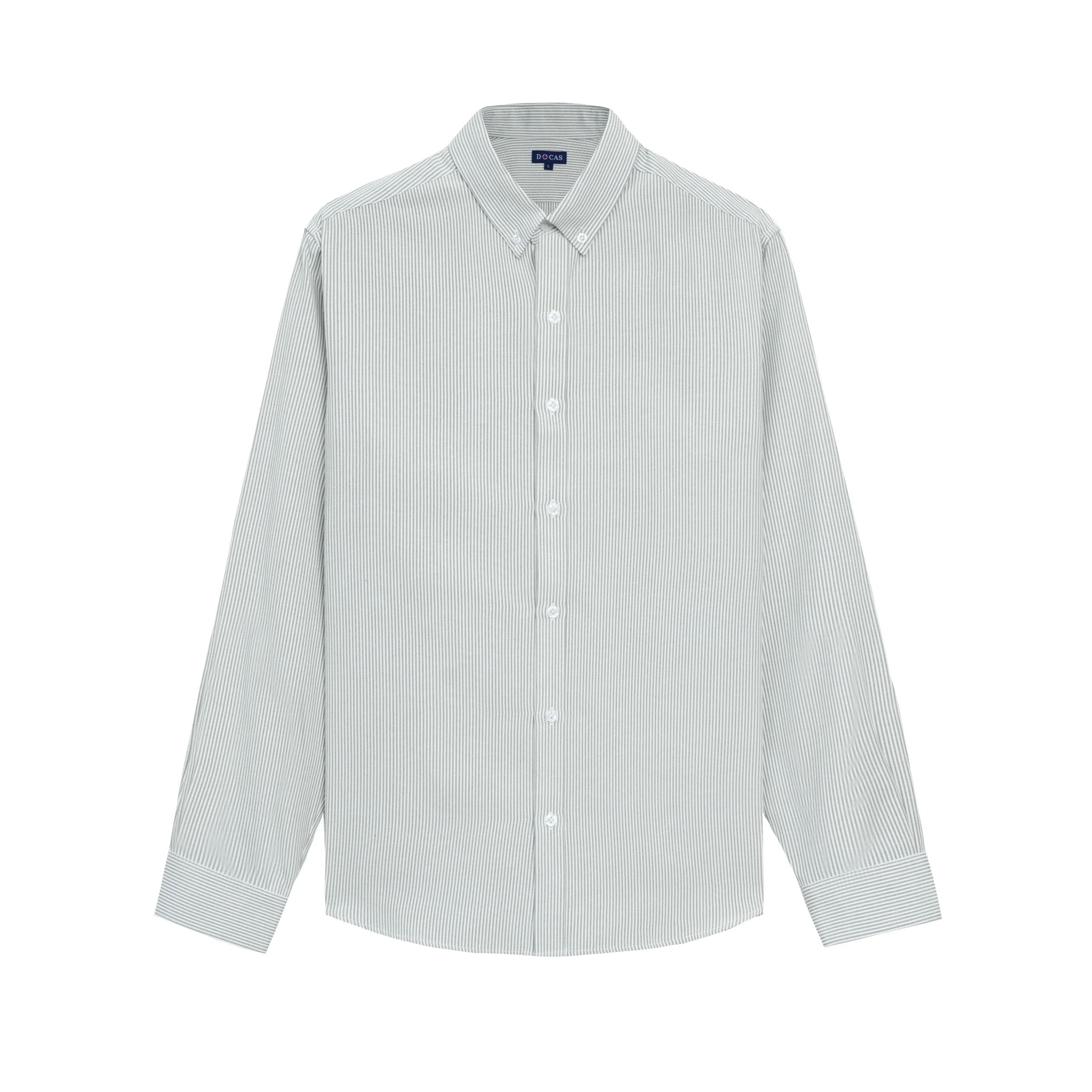 Áo Sơ Mi Nam Dài Tay DOCAS Kẻ Sọc Vải Cotton Form Slim Fit DCSM-02 - Ảnh 12