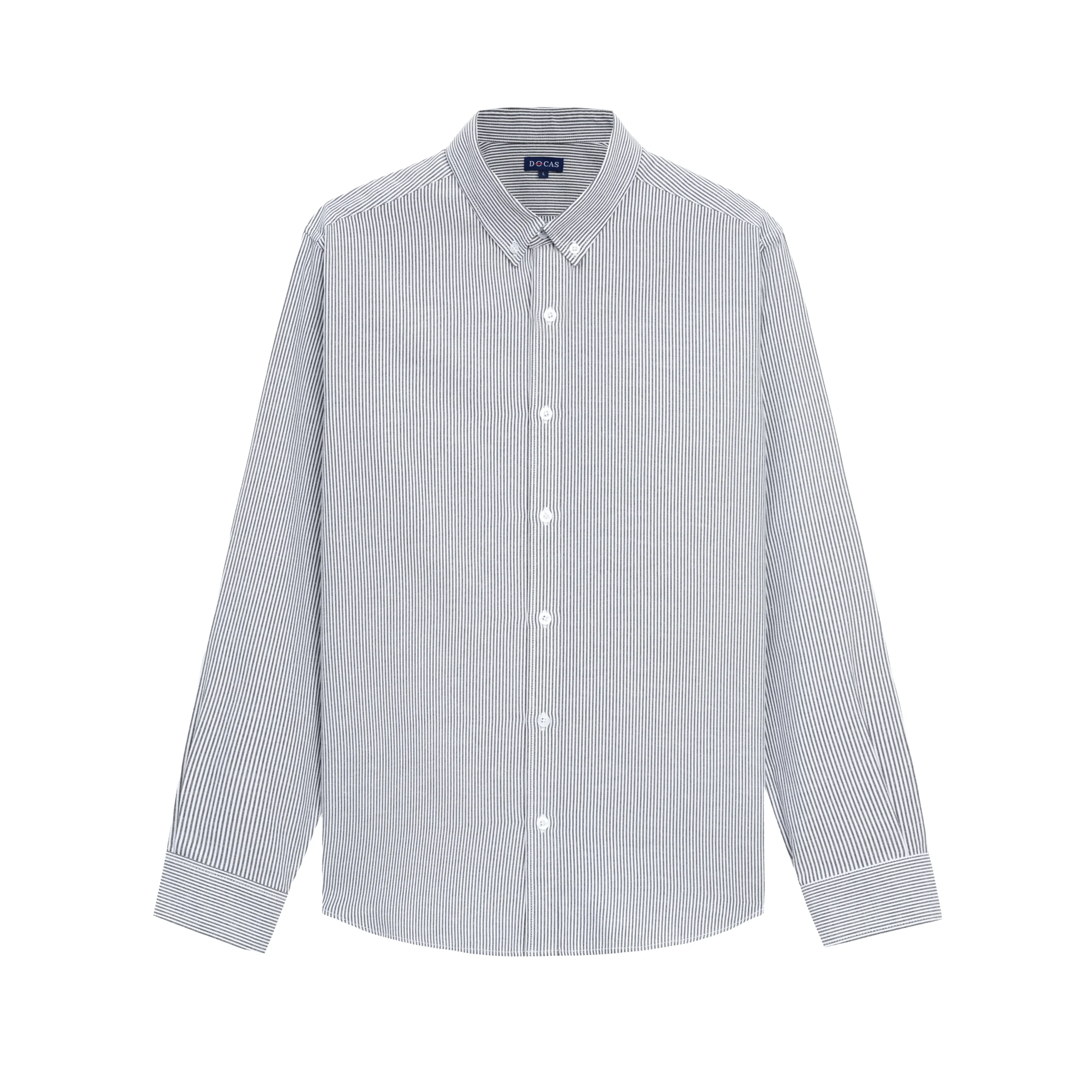Áo Sơ Mi Nam Dài Tay DOCAS Kẻ Sọc Vải Cotton Form Slim Fit DCSM-02 - Ảnh 10
