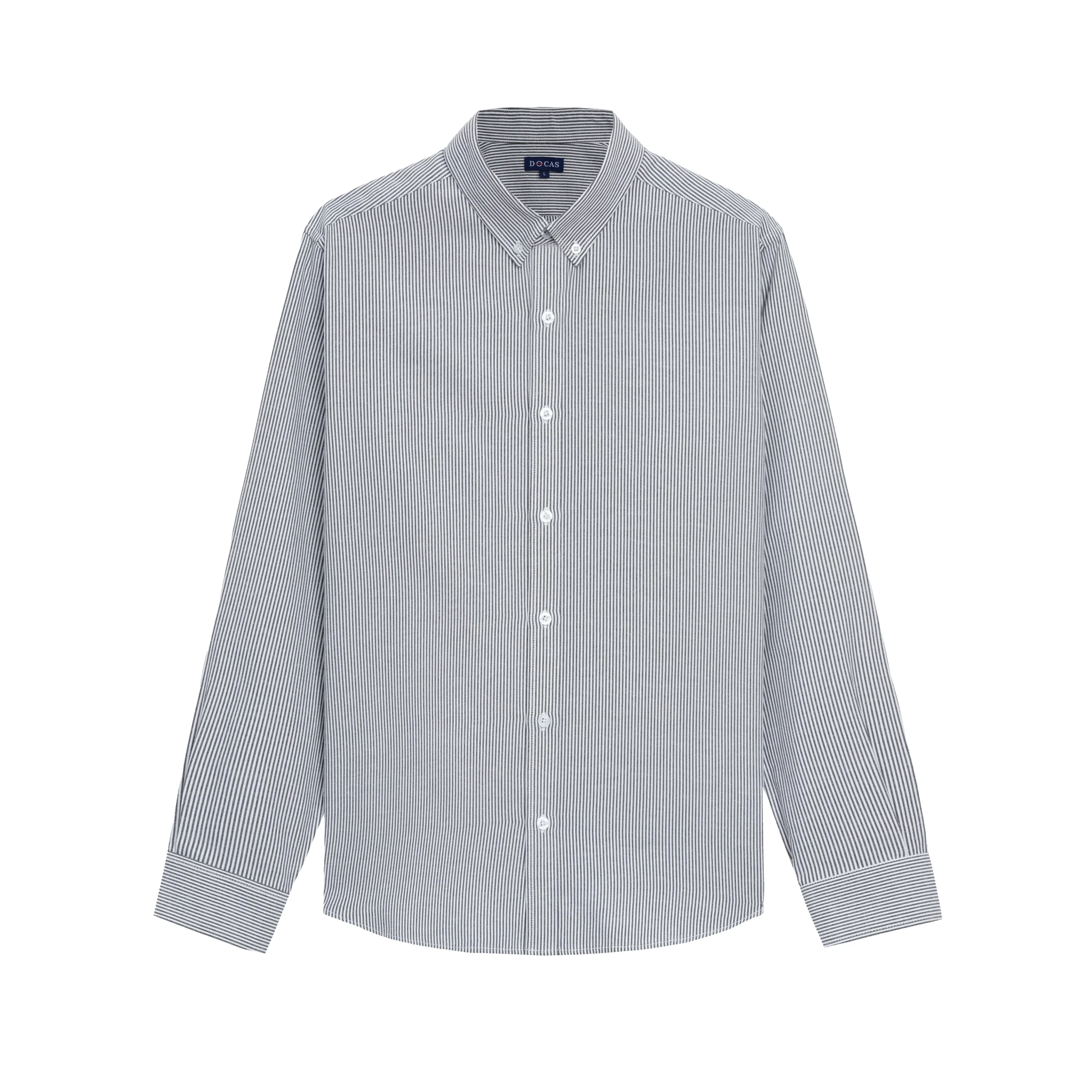 Áo Sơ Mi Nam Dài Tay DOCAS Kẻ Sọc Vải Cotton Form Slim Fit DCSM-02 - Ảnh 15