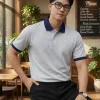 Áo Polo Nam Công Sở DOCAS Form Regular Fit Cổ Phối Màu Vải Cotton CMC PL04